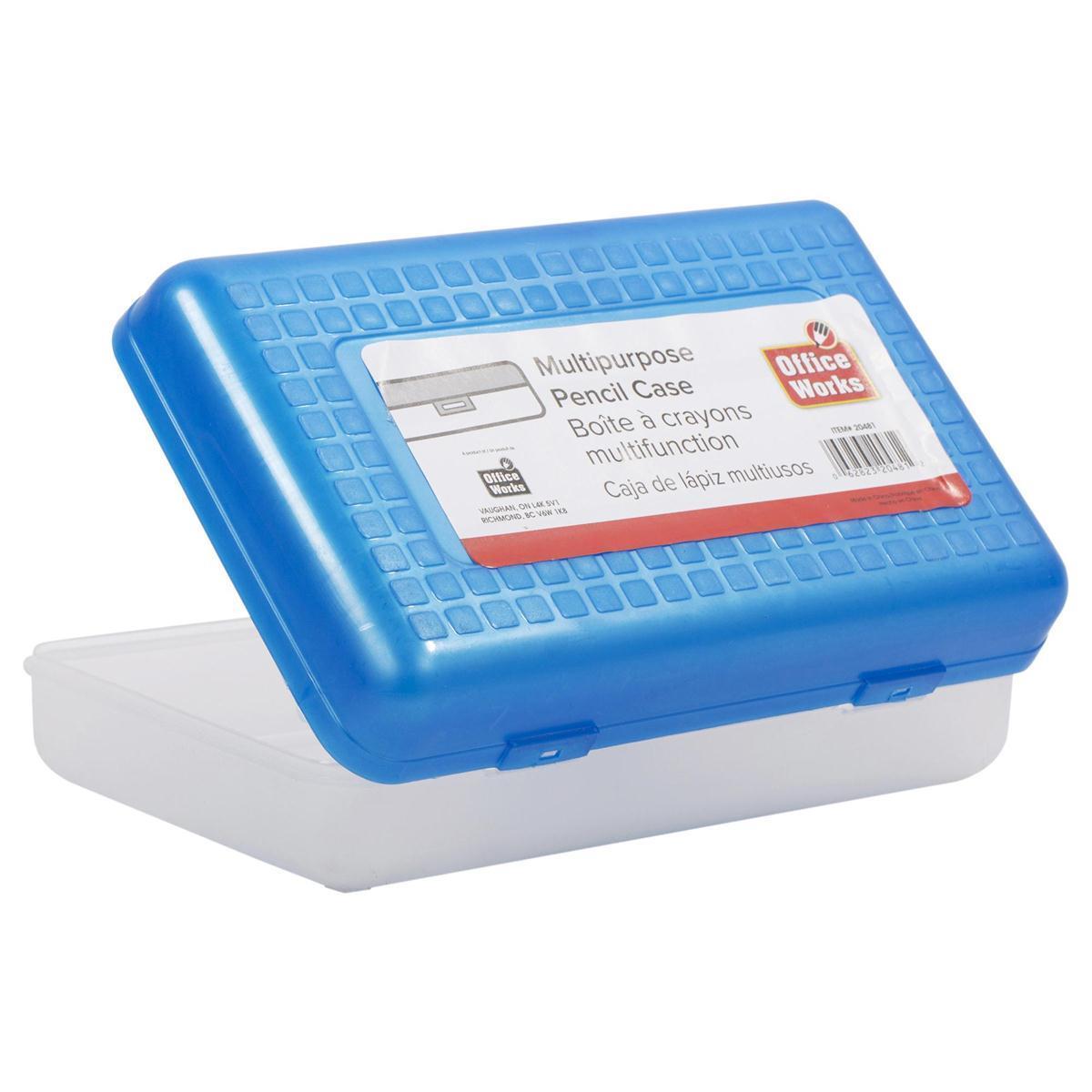 O.WKs. Plastic Pencil Box, 2 col.,