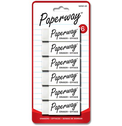 ERASERS - 6, WHITE