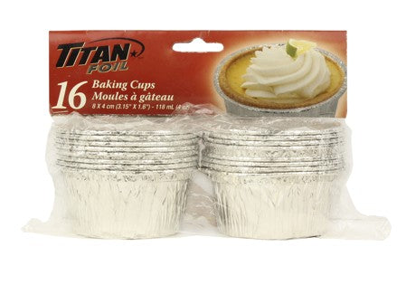 TITAN-FOIL BAKING CUPS 16/PKx24/CS
