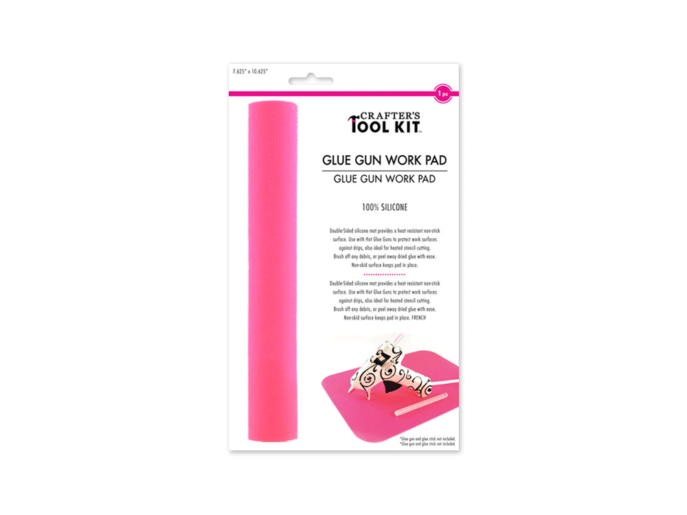 Crafter's Toolkit: 7.5"x10.5" Glue Gun Work Pad- 100% Silicone
