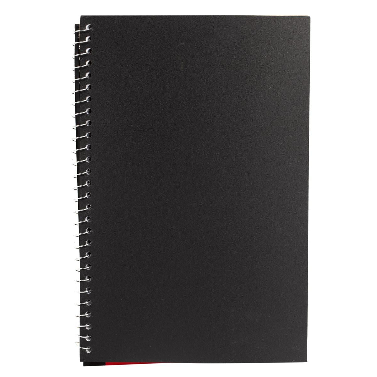 O.WKs. 160 Pages 2 Subject Spiral Notebook, 9" x 6", 2Clr,