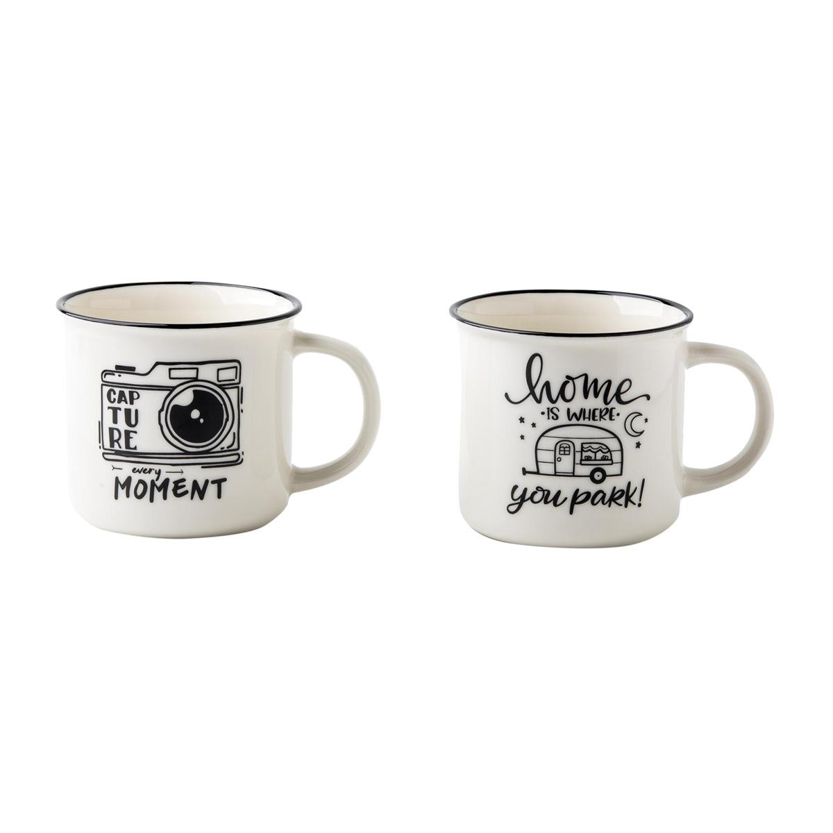 Camper 12oz. Ceramic Mug, 2asst., upc