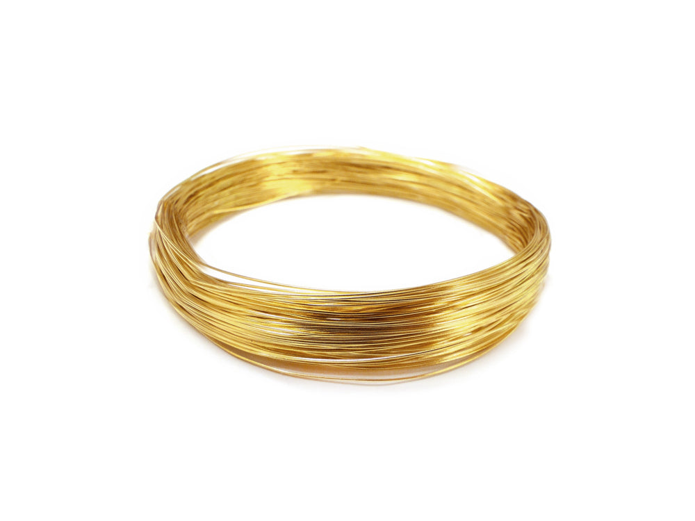 Beading/Jewelry Wire: Tiger Tail 7-strand .012 Diam (.30mm) 12m B) Gold
