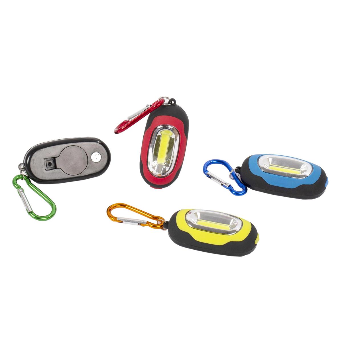 Focus Elec, Portable COB Keychain Light, 24/dsp BATT INCL