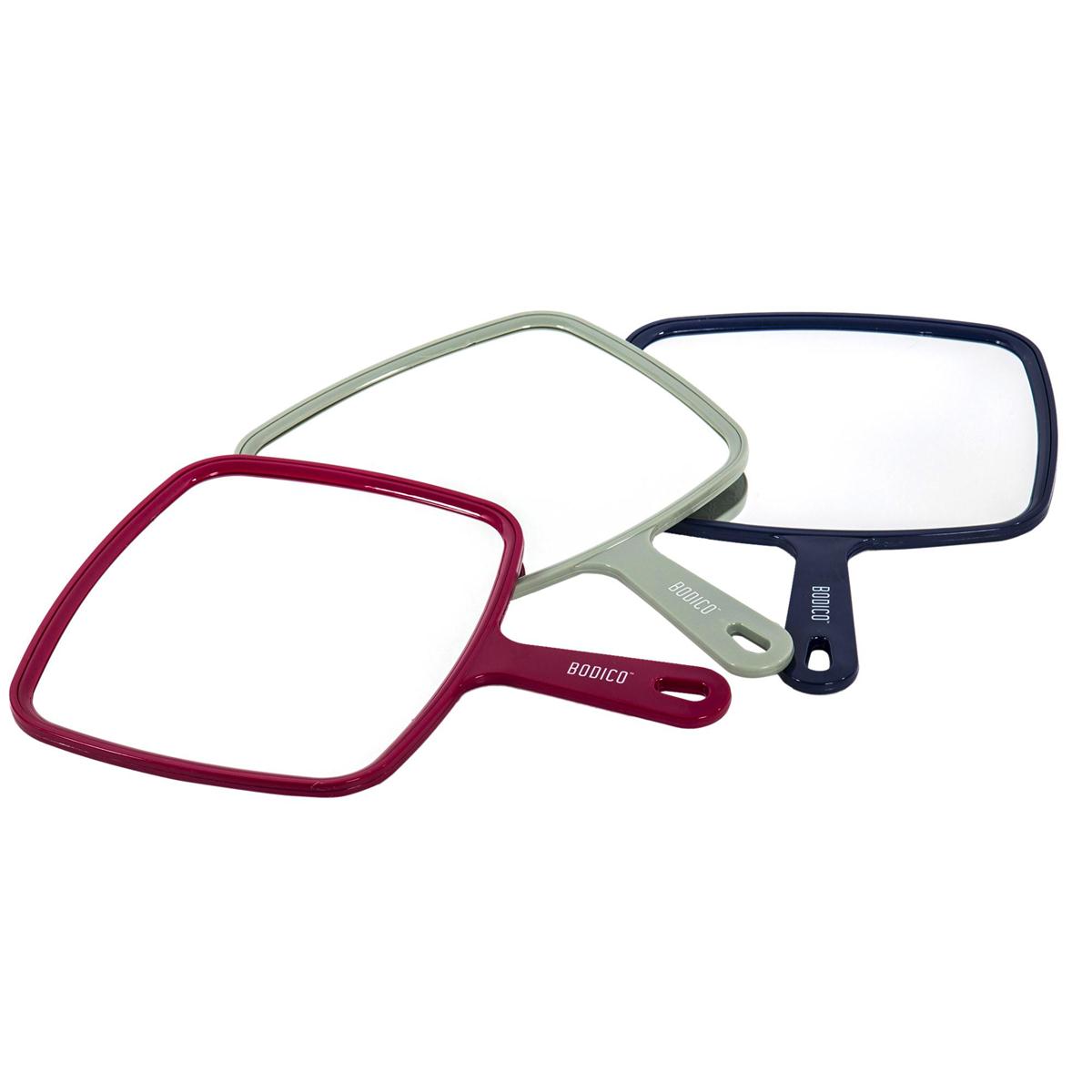 Bodico Grooming Mirror, 3 col.,  w/sleeve card in bubble wrap