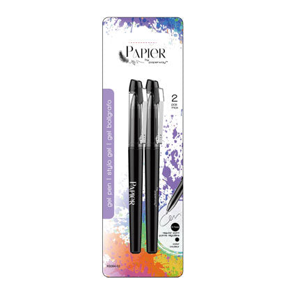 GEL INK PEN-2PK-BLACK INK 2PK