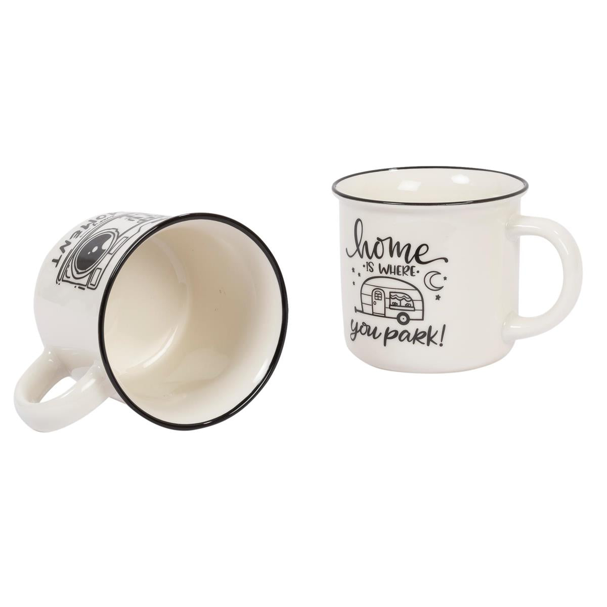 Camper 12oz. Ceramic Mug, 2asst., upc