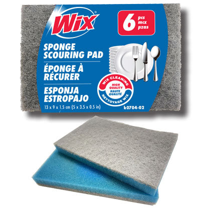 6PK SPONGE SCOURING PAD 13*9cm 6pcs/pack sandiness