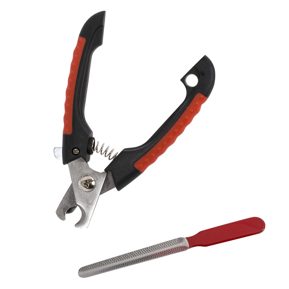 Pet Nail Clippers and File Set 6.5"/5.5", 2 pc set,Insert card (DCS)