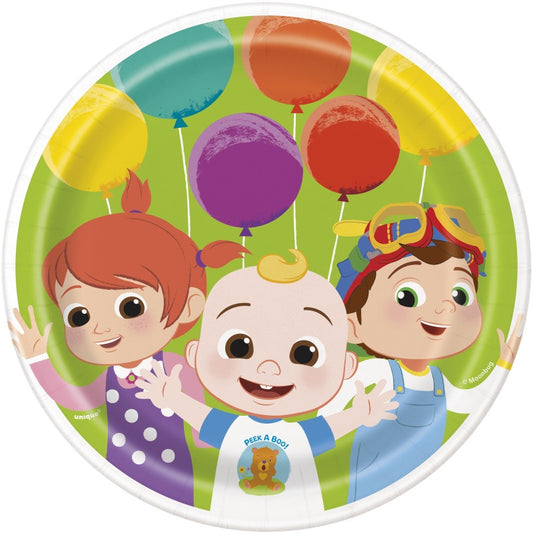 Cocomelon Round 7" Dessert Plates  8ct
