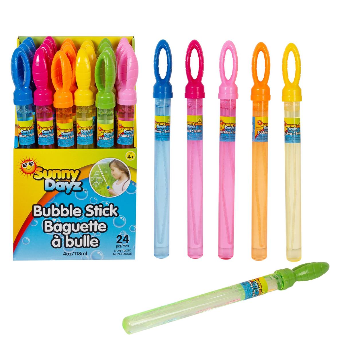 Sunny Dayz 14.5" Huge Bubble Wand w/4oz. Bubbles, 24/PDQ, 6/c, label