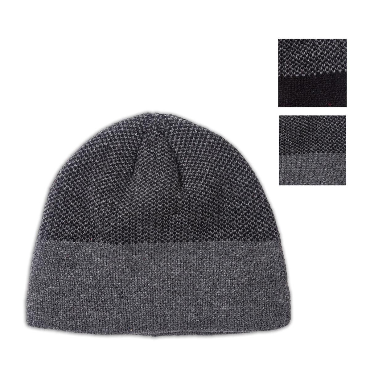 Nordic T. Colour Block Beanie, Fleece Lined, 2asst, hang tag