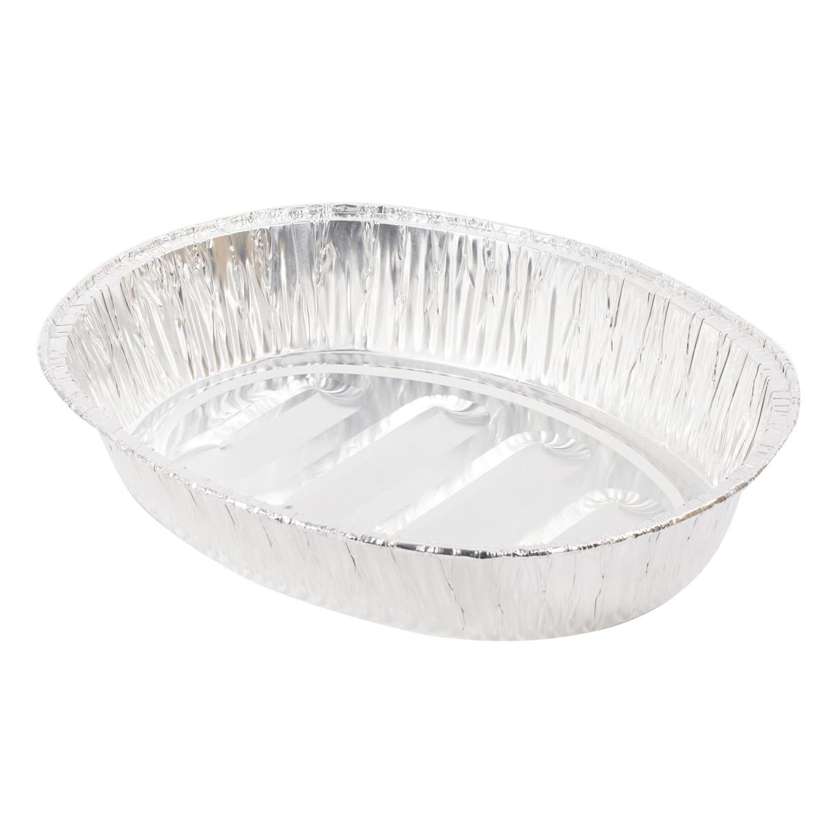 SiG.Kit  Large Foil Oval Roast Pan  18.75"Lx13.5"Wx3.375"H (TE70379)
