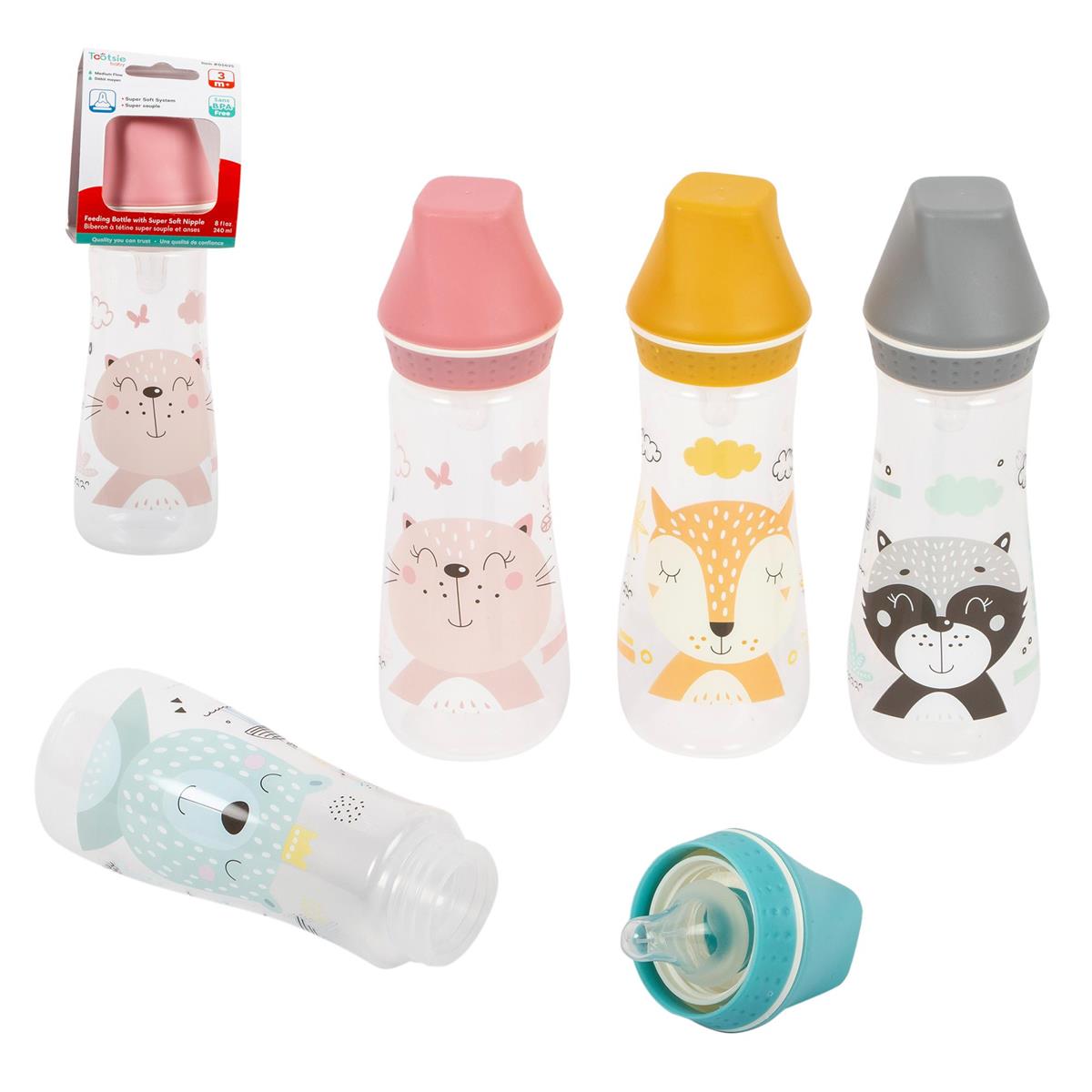 Tootise Baby, Matte 8oz Bottle 3-asst, hc