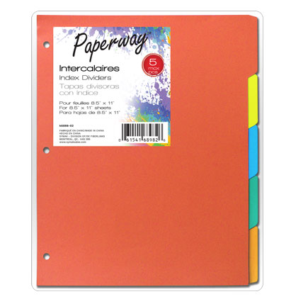 INDEX DIVIDERS - 5