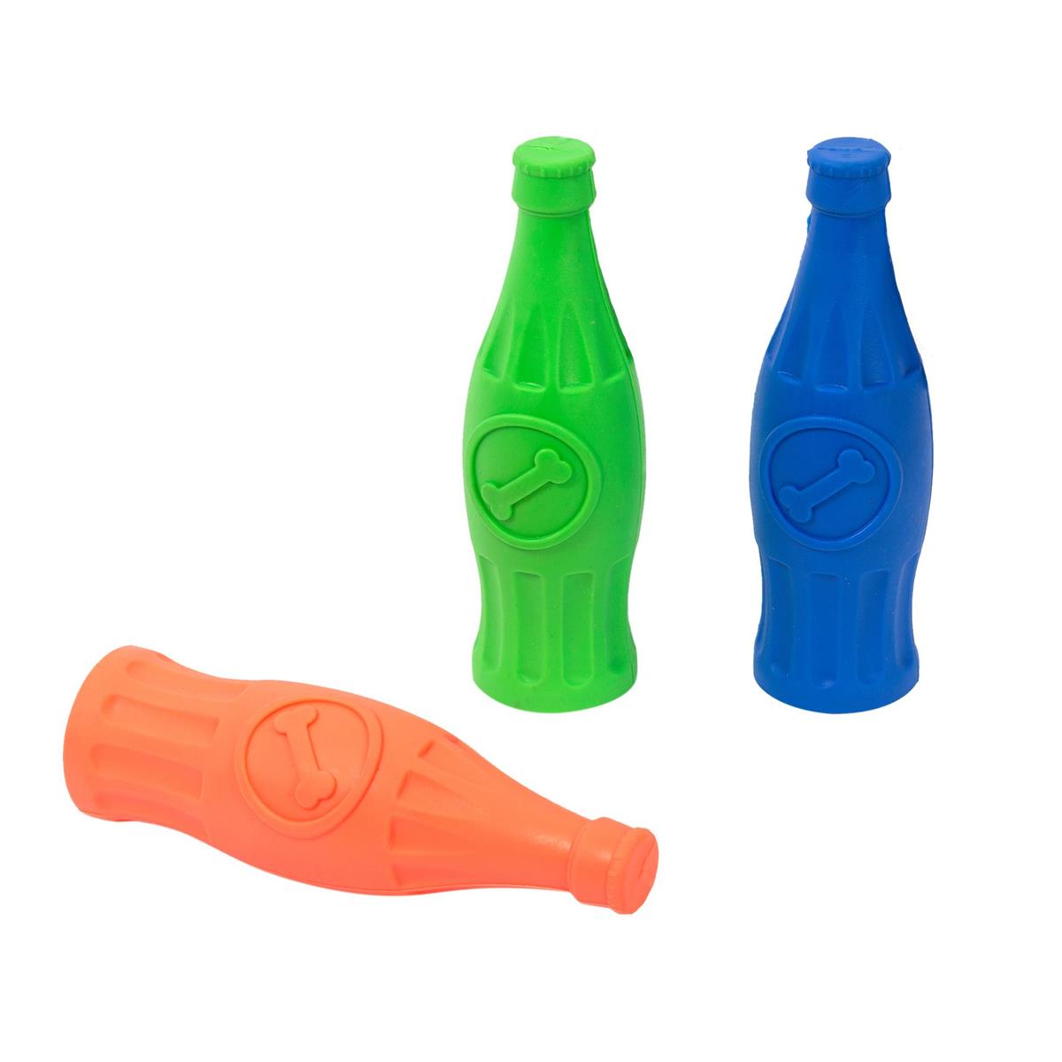 Squeaky Bottle Dog Toy - 1pc - Interactive Crunch & Squeak
