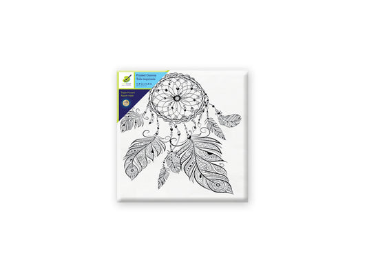 Stretch Artist Printed Canvas: 12"x12" Primed Back-Stapled C) Dream Catcher