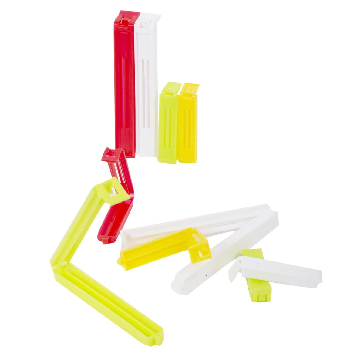 Luciano  13-pc Bag Clips, 4 col., (RE, GR, YL & WH), pbh (CS)