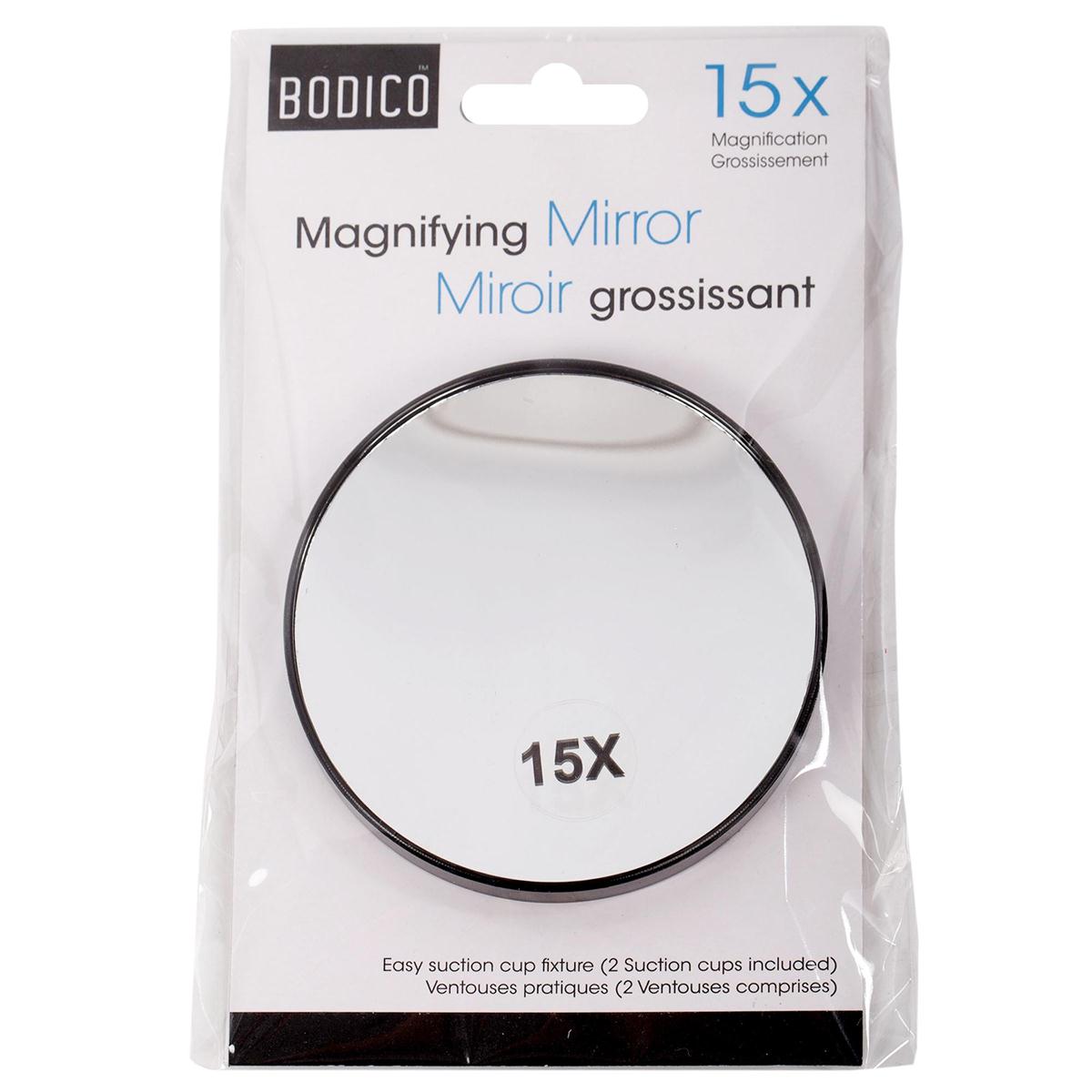 Bodico 15x Magnifying Mirror, Sleeve card