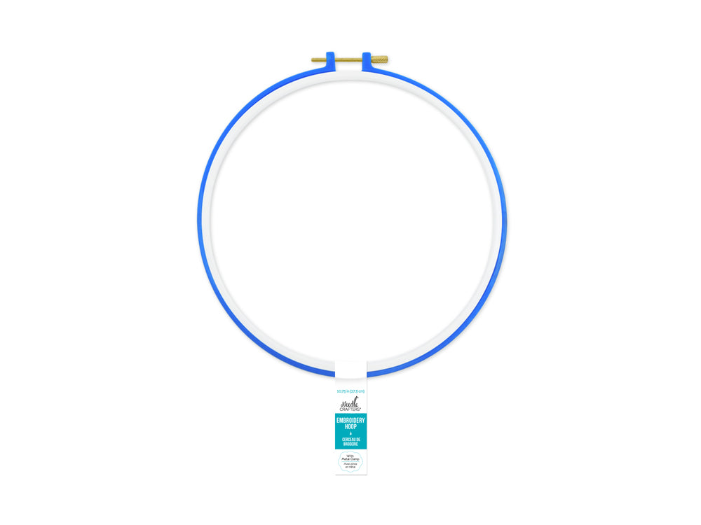 Needlecrafters: 11.25" Plastic Embroidery Hoop w/Metal Clamp