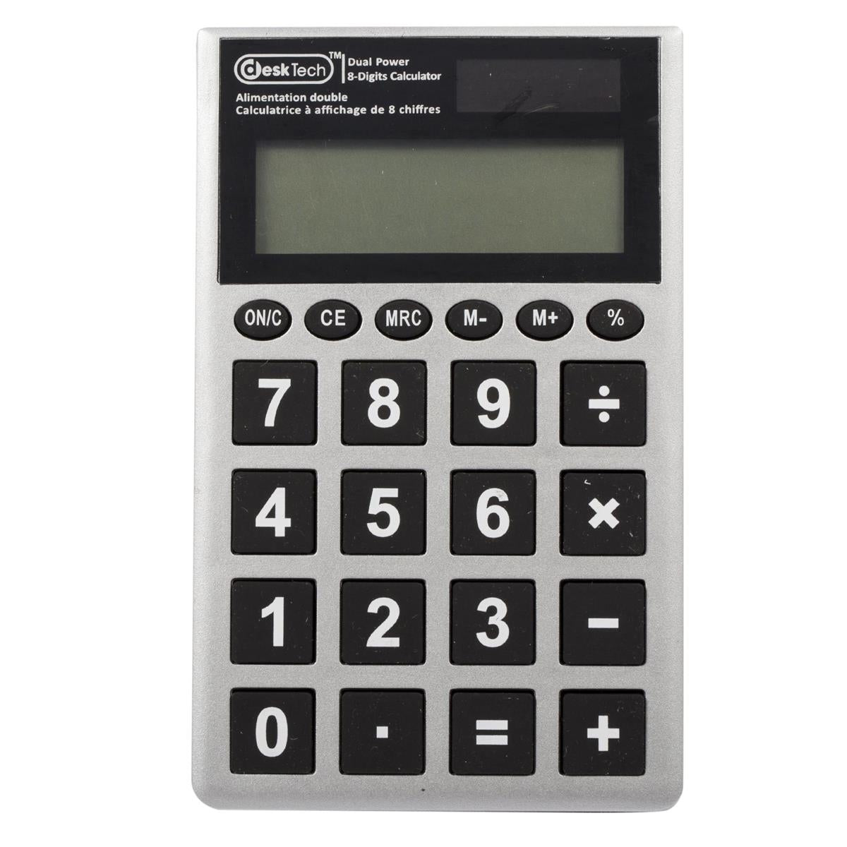 Dual Power Big Number 8-Digits Calculator: Qty-1