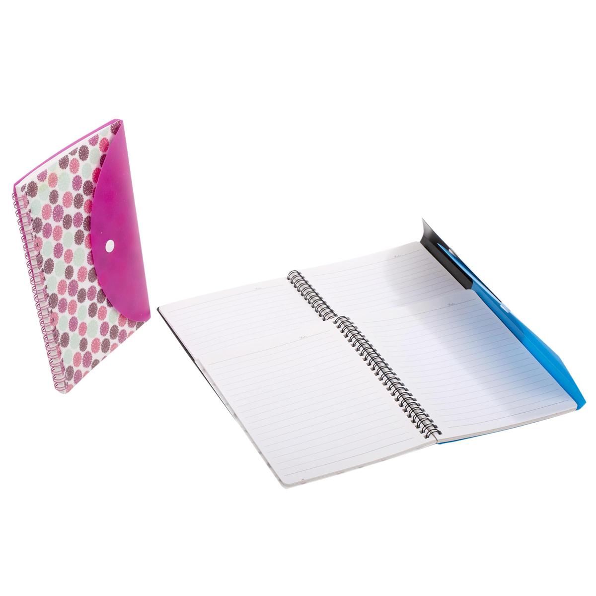 O.Wks, 140-pg 5.75" x 8.5" Ruled Notebook, 3 col., opp bag