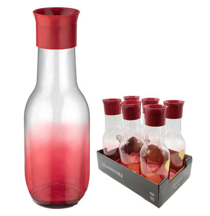 GLASS PITCHER-1L-RED