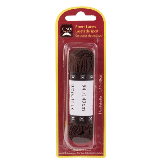 Gino's 54" Sport Laces, Brown, B/C