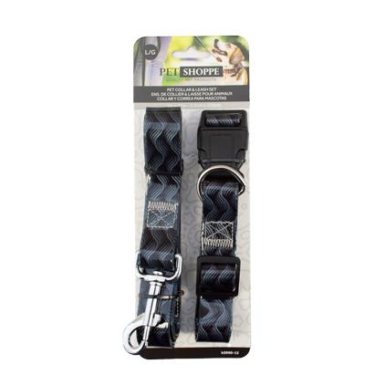 TPU LARGE DOG LEASH SET--GREY-2.5x45-70cm,2.5x120c