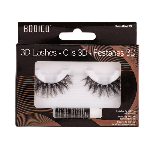 Bodico, 3D Fairy Eyelashes with adhesive, col box