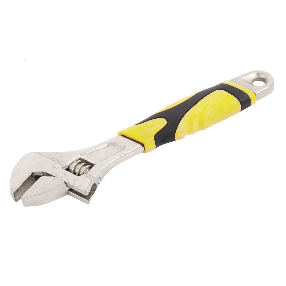 H.E. Master Pro 8" Adj. Wrench Yellow&Black handle, double blister