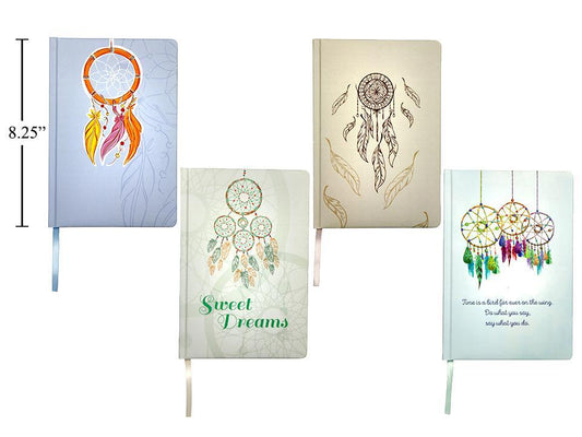 Notebook, Dream catcher, Hard cover A5 / 96s /4 styles ass't
