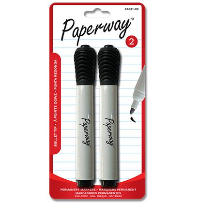 PERMANENT MARKERS - 2, BLACK