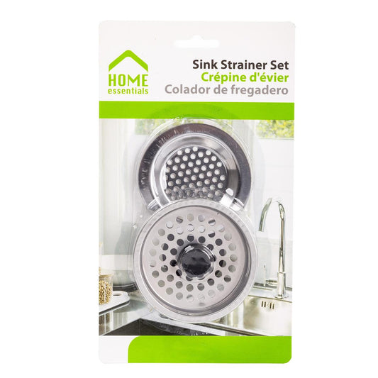 H.E.  2-pc Sink Strainer Set, b/c