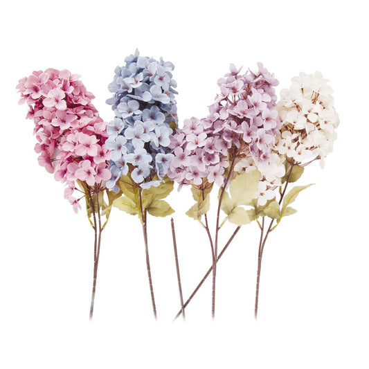 Country G. 34.5" Tower Peach Flowers, 2 Branched, 4asst, Lbl