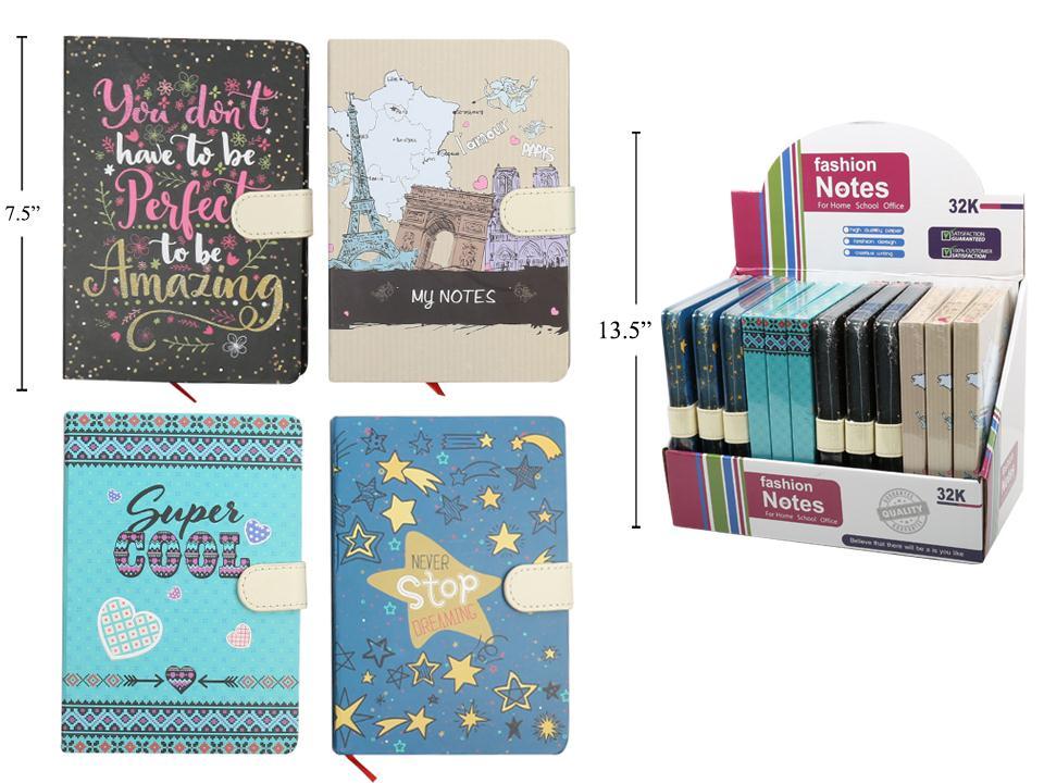 DLX MyNote, Magnetic closure 13x19cm ,144s,80g, 4 sty,12/PDQ