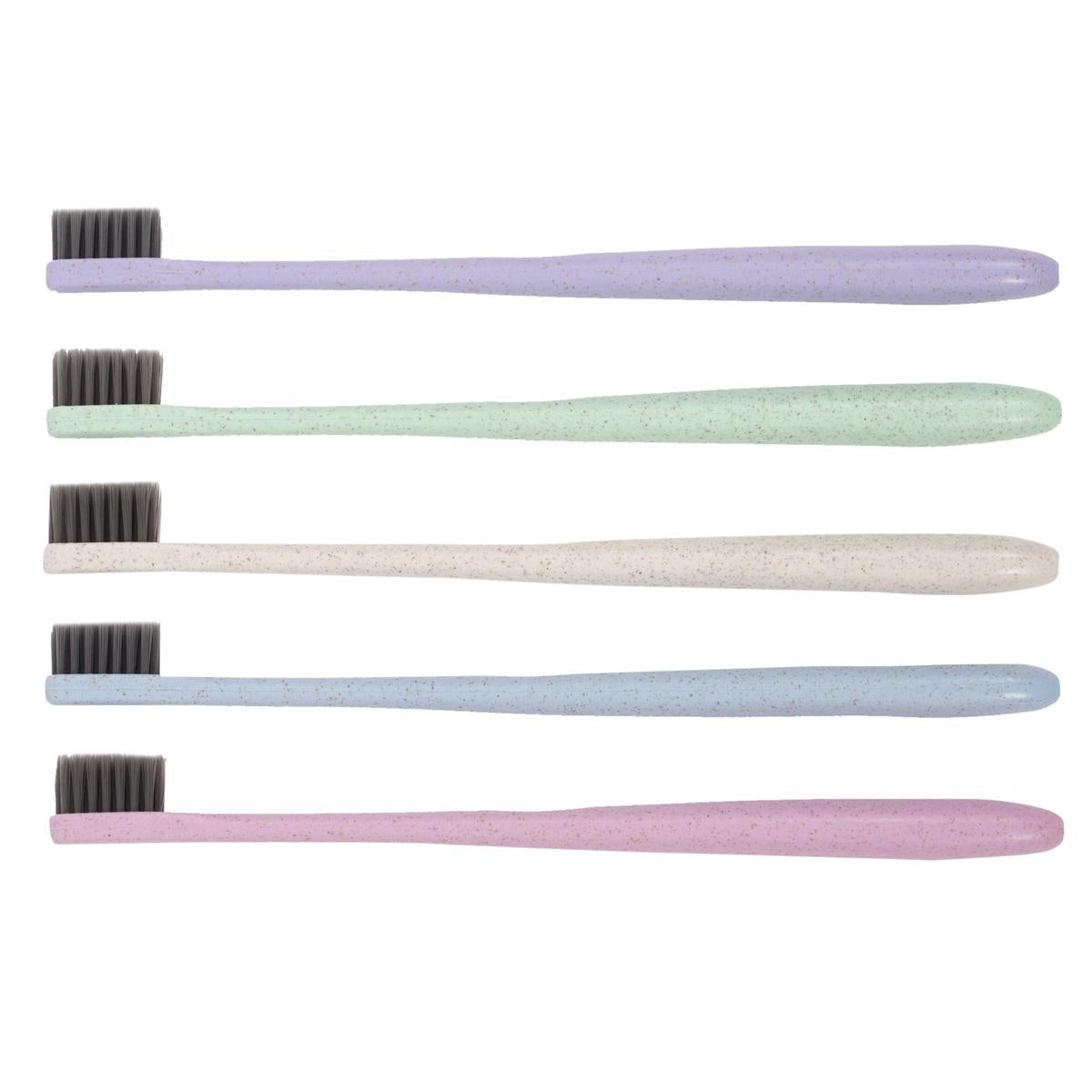 Bodico, 5pk Eco-Friendly Toothbrush ,ultra soft tapered, b/c