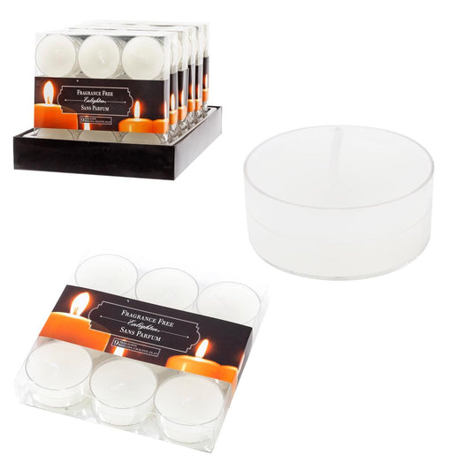 KG Enlighten 9Pk Clearcup T-Light Unscented, White (Az)