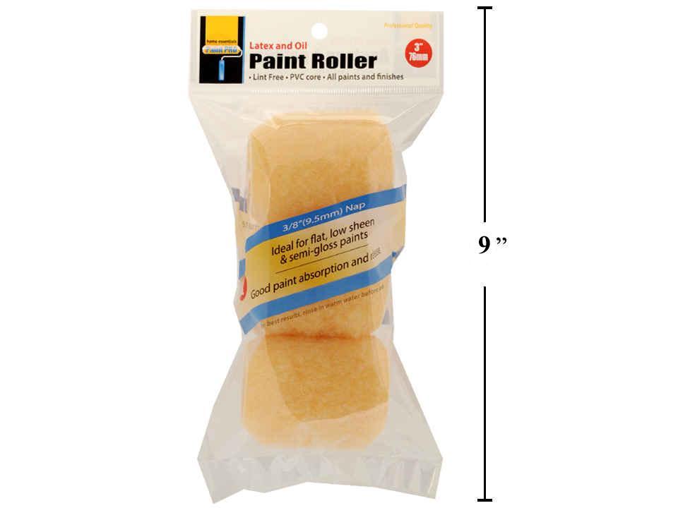 H.E. Paint Pro 3-pc 3" Paint  Rollers Refill,printed polybag