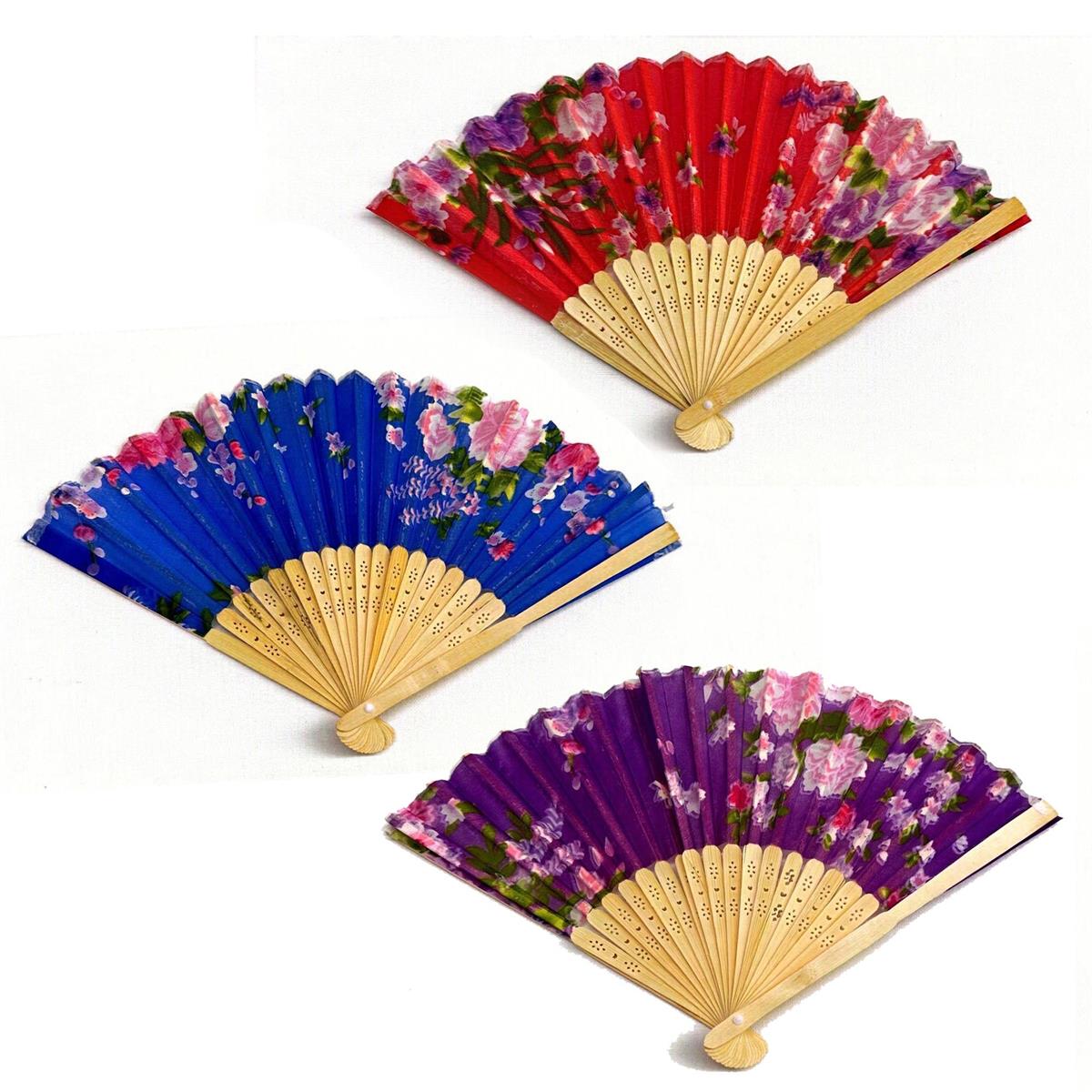 8.5" Chinese Fan, 4 colours, pbh