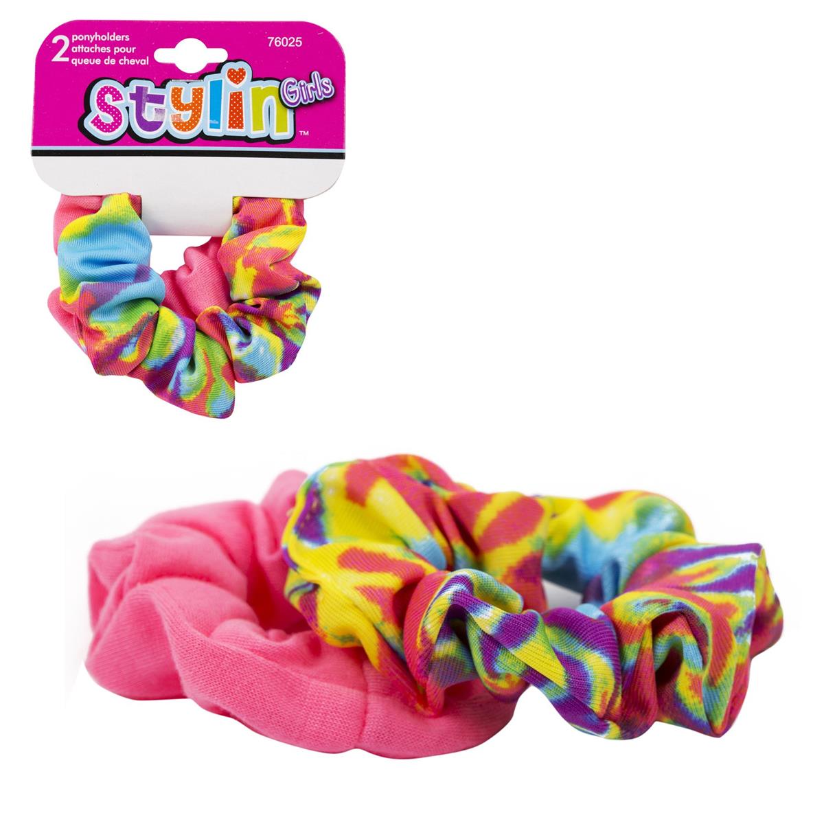 Kids, 2pcs Bright Scrunchie, h/c
