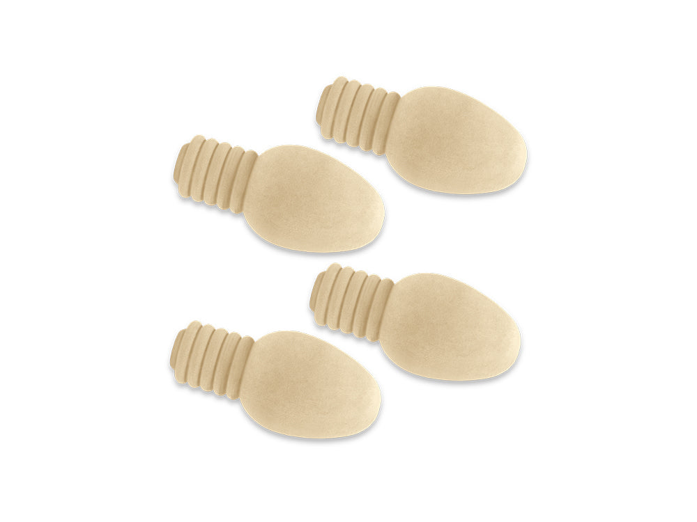Craftwood: 0.9"x2" Light Bulbs 4pc