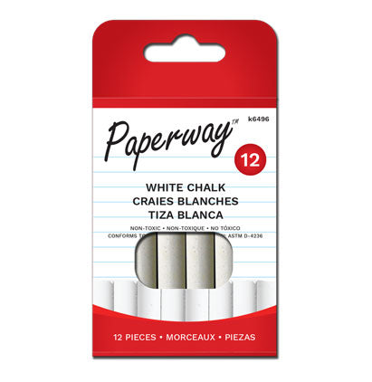 CHALK - WHITE, 12 PCS