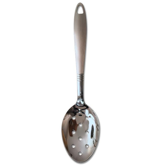 SLOTTED SPOON - 9" STAINLESS STEEL