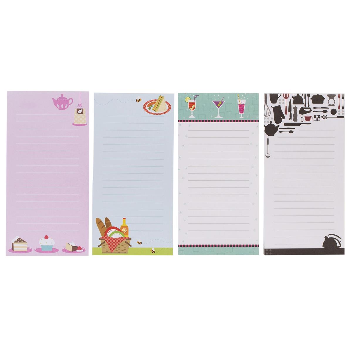 60-sheet Shopping List w/Magnets, 4 styles per 48pcs dsp,