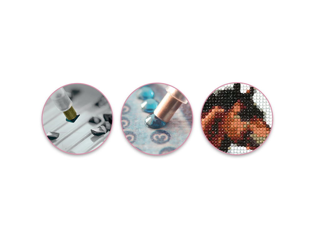 Craft Medley Kit: Diamond Painting Art Kit 15.8"x19.7" w/Gems+Tool+Tray J) Majestic Horse