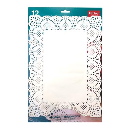 12 DOILIES 10"x14" / 25x35cm