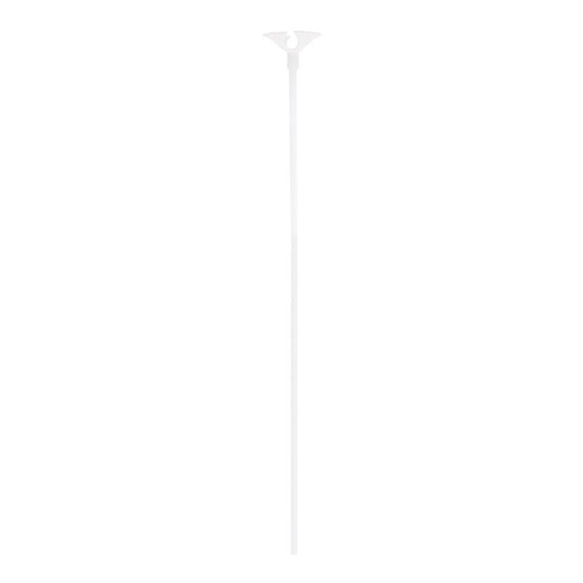 White Balloon Sticks & Cups 12"  6ct