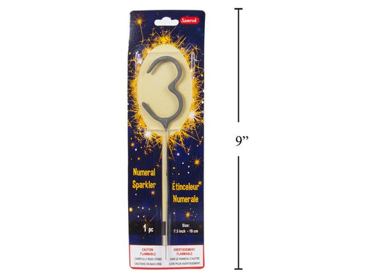Number 3 Sparkler
