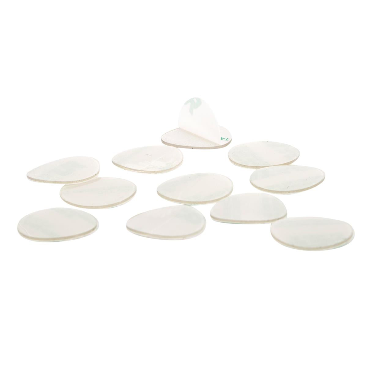 H.E.  12-pc Clear Skid Preventors,  1" Dia., b/c